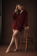 Velvet Cozy Hoodie Dress